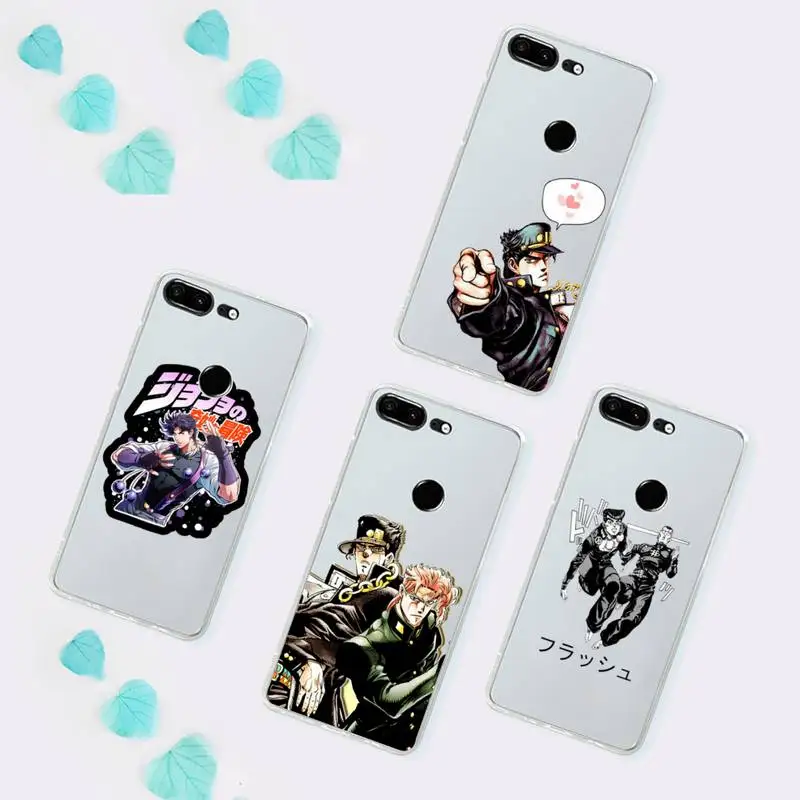 

anime Jojos Bizarre Adventure Phone Case Transparent for Huawei P 40 20 30 10 mate pro lite plus