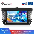 Podofo 2Din Android автомобильный Радио GPS 2din автомобильный мультимедийный плеер авторадио для VWVolkswagenGolfPassatSEATSkodaPolo автомобильный стерео