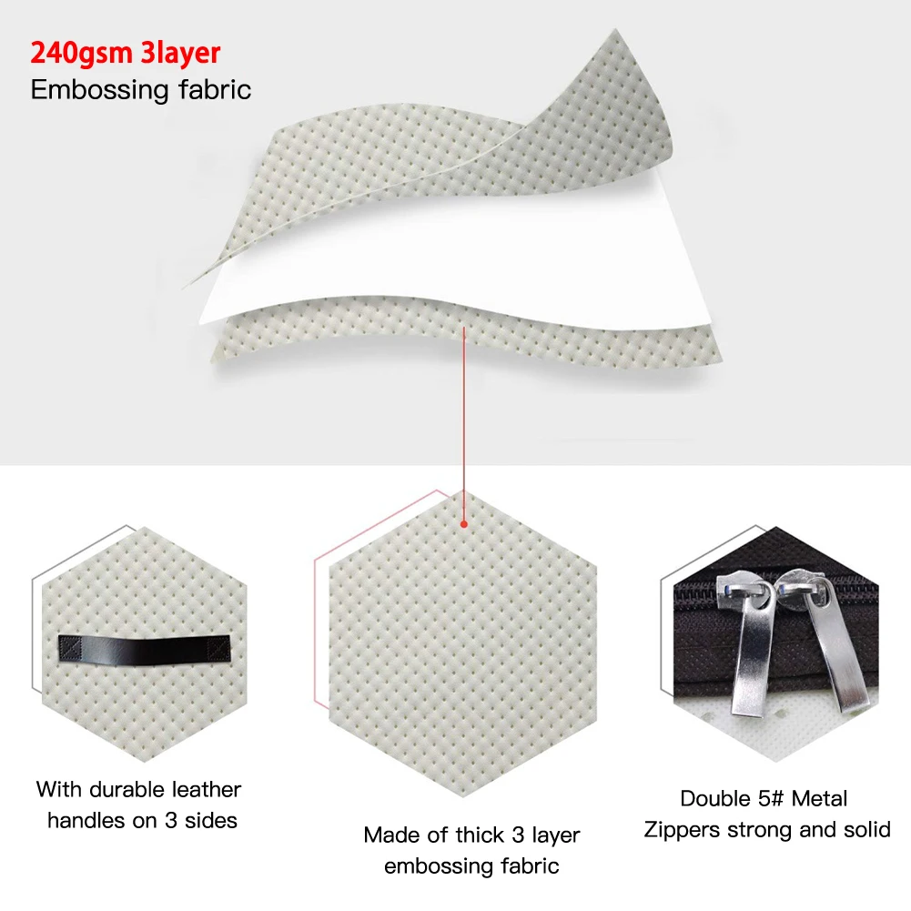 

2 Pack Foldable Under Bed Bags Large Under Bed Storage Boxes Thick Breathable Underbed Clothes Storage Bags Zippered Organizer