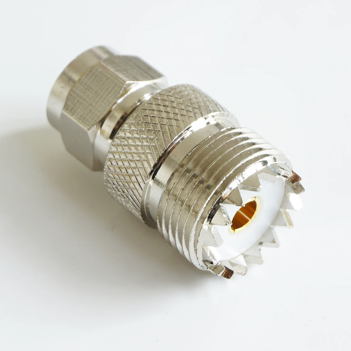 1X шт PL259 PL-259 SO239 так-239 UHF Женский объектив Nikon F штекер ТВ Латунь Прямой высокого