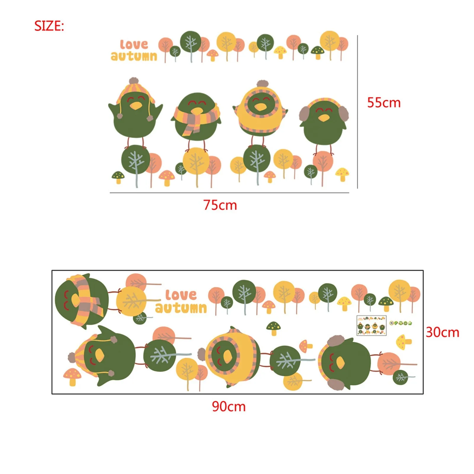 

2021 New Self-Adhesive Wall Stickers Forest Flowers Potted Plants Living Room Decoration Living Room Sofa Back Wall Decoration