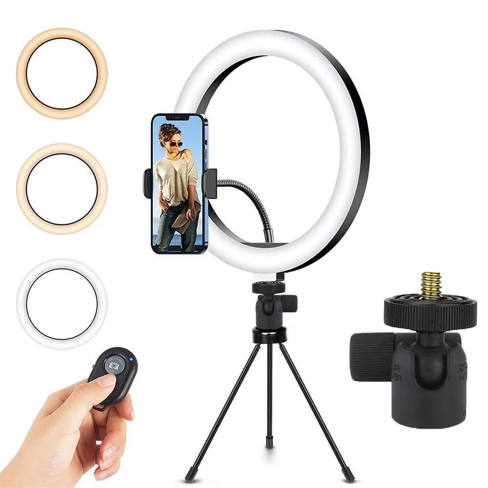Светодиодный селфи кольцо светильник круглый потолочный штатив круг заполнить с