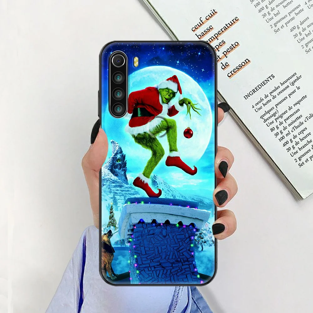 

Stole Grinch Christmas Phone case For Xiaomi Redmi Note 7 7A 8 8T 9 9A 9S K30 Pro Ultra black soft bumper trend prime fashion