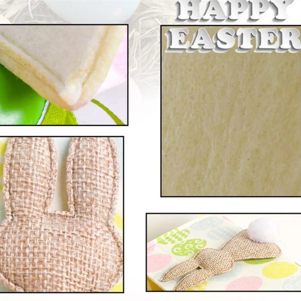 Пасхальное украшение корзина для хранения пасхальных яиц кролик тканевые