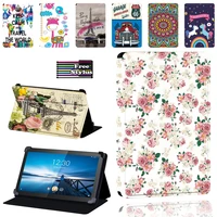 case for lenovo smart tab m8 8 tab m10 10 1 inch tablet leather pu stand drop resistance cover pen
