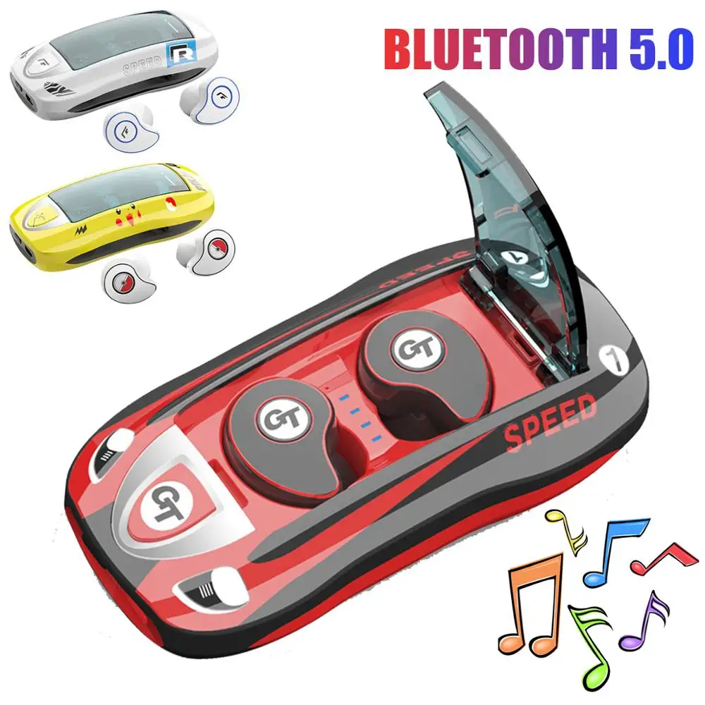 2021 Мультяшные дизайнерские беспроводные наушники Twins мини вкладыши для звонков с