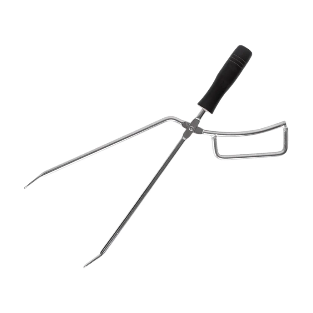 

1Pc Household Charcoal Clamp Long Charcoal Tong Stainless Charcoal Clip