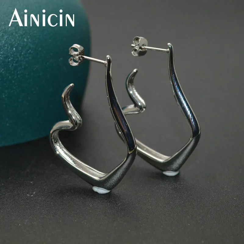 Ювелирные изделия из Южной Кореи витые геометрические Модные женские большие