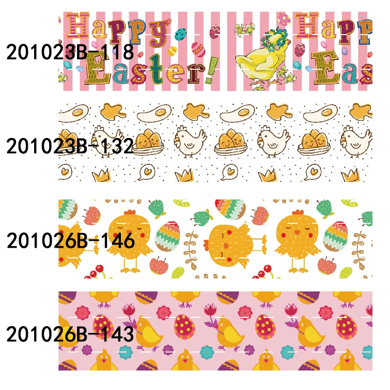 

Happy Easter bunny grosgrain ribbon prtined 50yards FOE FLRARIBBONS 22mm 25mm 38mm 75mm