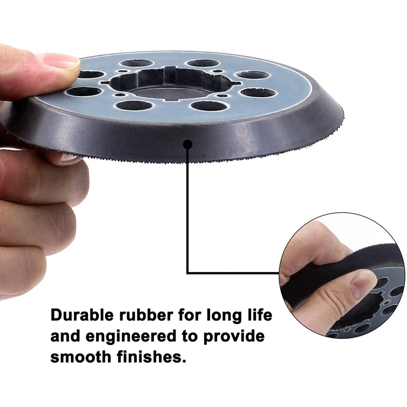 

TOP 5 Inch 8 Hole Hook and Loop Replacement Sander Pad Compatible Ran Orbital Direct Replacement for Pad Part DWE64233