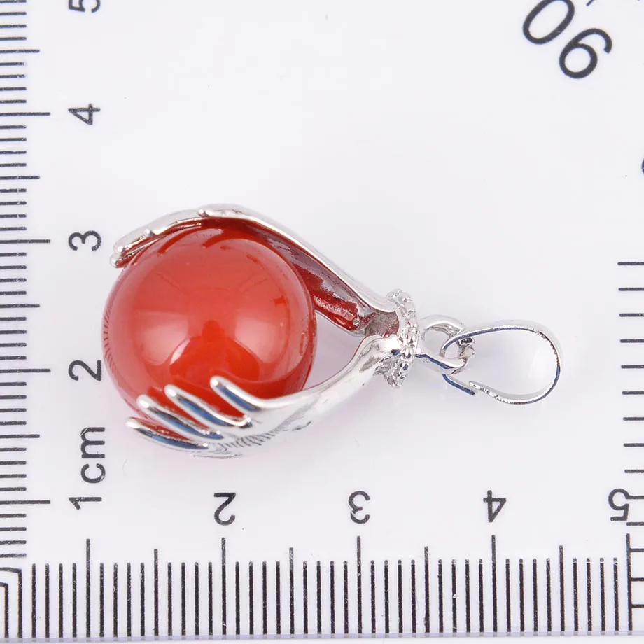 Натуральный тигровый глаз лазурит оникс опал круглые камни бусины кулон с двумя