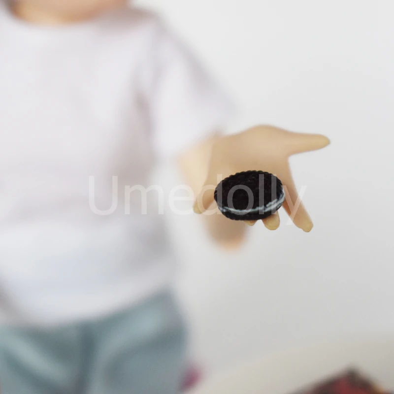 4 Box Simulation Mini Cookies for 1/12 1/6 Scale Miniature Dollhouse Doll Food Play Kitchen Snake Toy Accessories