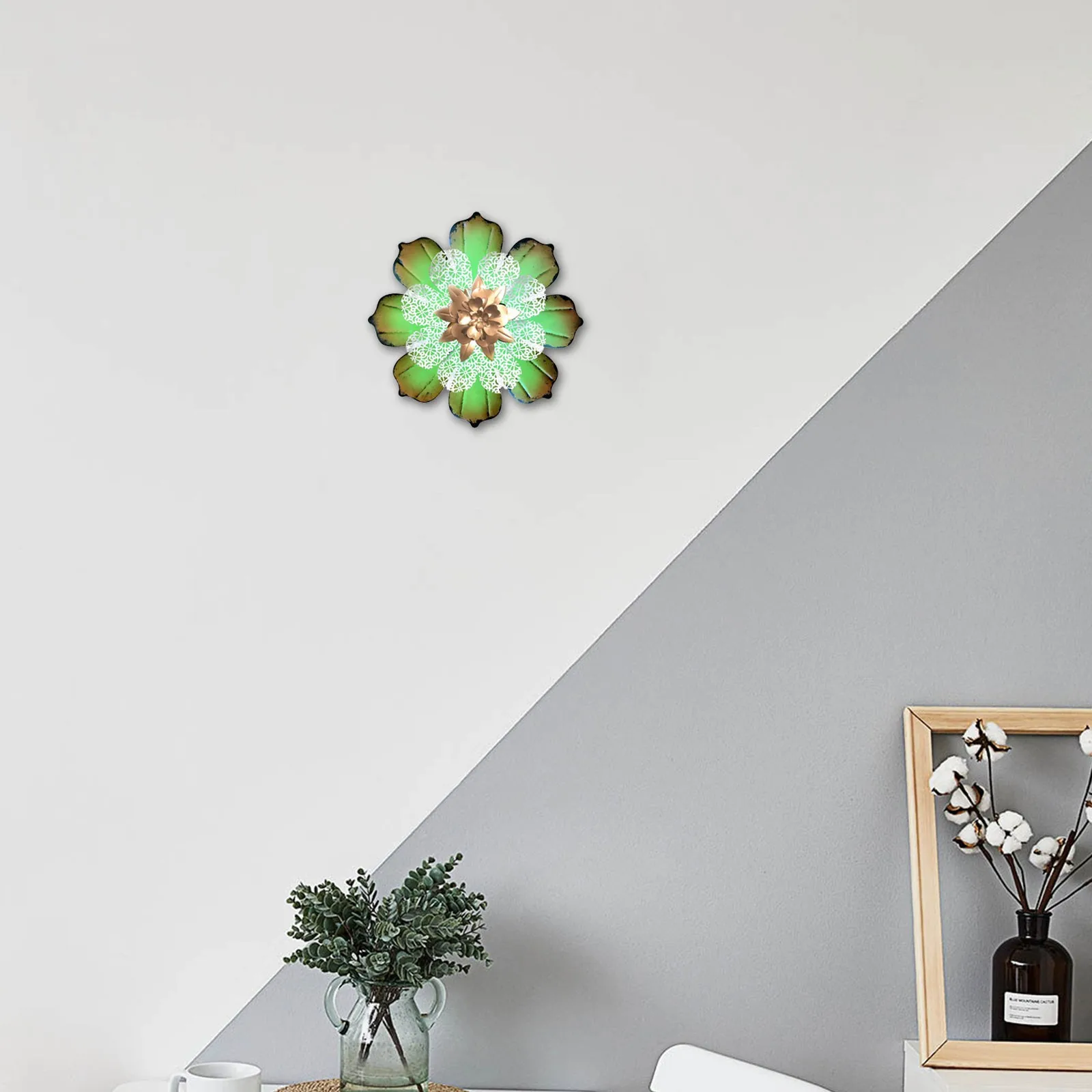 

Flower home decoration modern art wall decoration metal flower wall art wall hanging sculpture home living room decoration