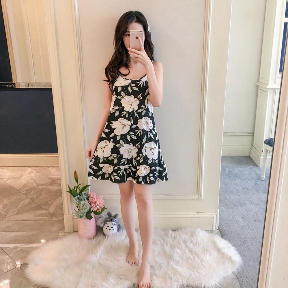 Топы для девочек WAVMIT 2021New Для женщин ночная рубашка пикантная Пижама Shortless