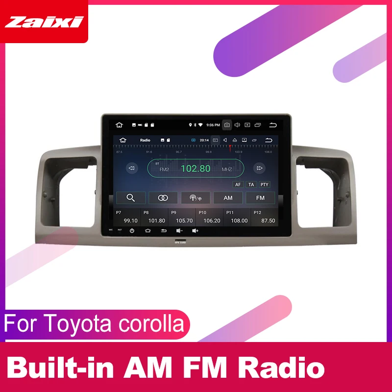 Автомобильная Мультимедийная система 2 DIN для Toyota corolla 2003 2004 2005 2006 2007 2008 Android GPS