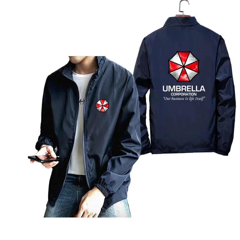 Ветровка мужская с принтом Umbrella Corporation куртка на молнии модная ветровка оверсайз