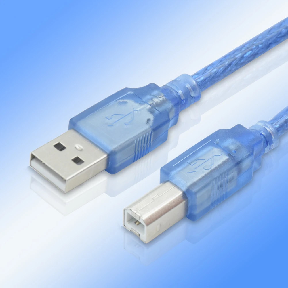 1/1.8/3/5/10m синий USB 2 0 принтер кабель типа папа Type B Папа быстрая скорость для Epson Для HP