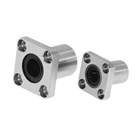 Квадратный фланцевый линейный подшипник LMK, шарикоподшипник LMK6UU LMK8UU LMK10UU LMK12UU, подшипник из стали для 3d принтера, детали ЧПУ