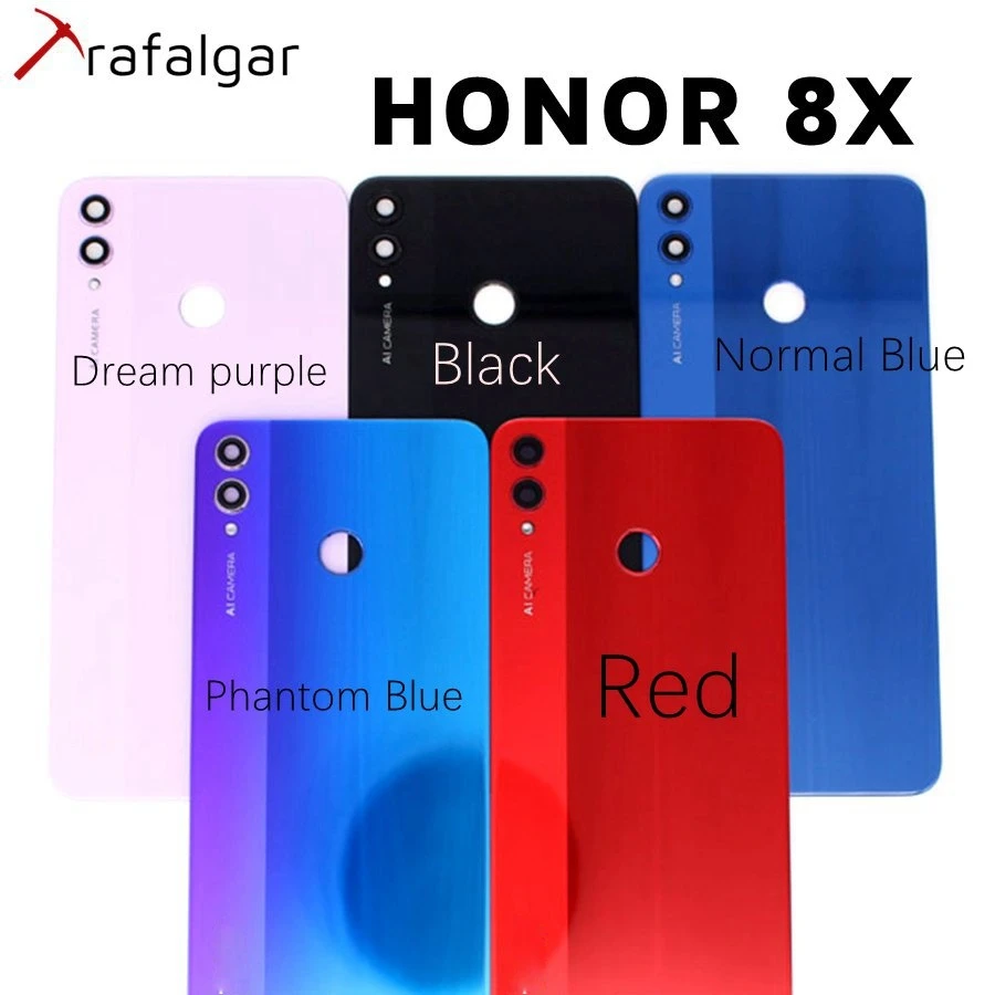 Задняя стеклянная крышка батарейного отсека для HUAWEI Honor 8X с клеем | Мобильные