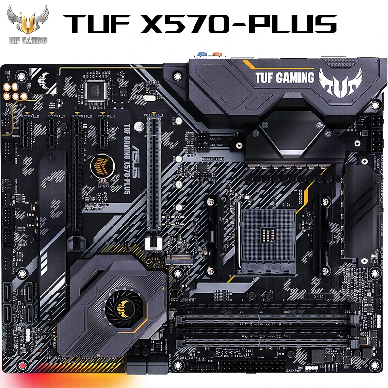 

Brand New ASUS TUF GAMING X570-PLUS ATX Motherboard Support PCIe4.0 Ryzen Series CPU 5900X/5800X/3800X (AMD X570/Socket AM4)