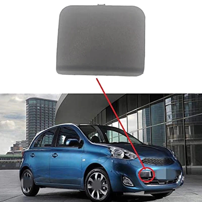 Автомобильный передний бампер буксировочный крюк крышка Крышка для Nissan Micra K14