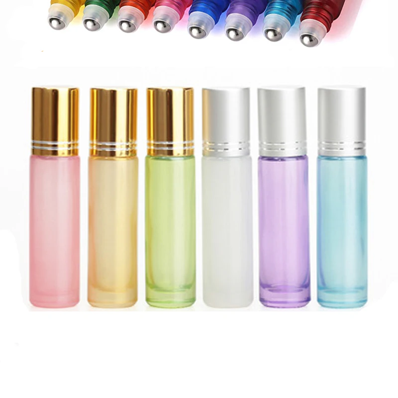安い ポータブルビーズボトル,100個,10ml,エッセンシャルオイル,香水,旅行用,詰め替え可能なローラーボール