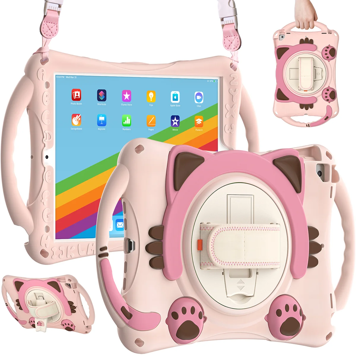 

Наплечный ремень дизайнерский чехол для планшета с подставкой совместим с 10,2 (2020)