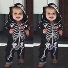 Детский костюм на Хэллоуин, с капюшоном и черепом