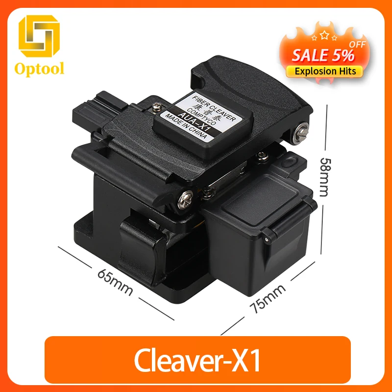 

FTTH Fiber Cleaver AUA-X1 Cable Fiber Optic Cutting Knife Tools Cutter Three-in-one clamp slot 24 Surface Blade