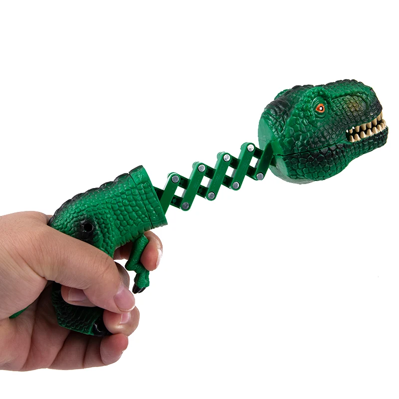 1PC Creative Funny Spoof Shark Telescopic Spring Manipulator Clip Bite Hand Dinosaur Prank Parent-child Interaction Toys