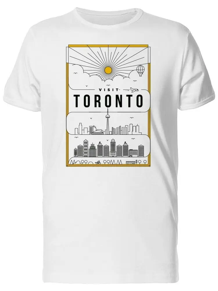 

Visit Toronto Poster Men's T-Shirt Cotton O-Neck Short Sleeve T Shirt New Size S-3XL