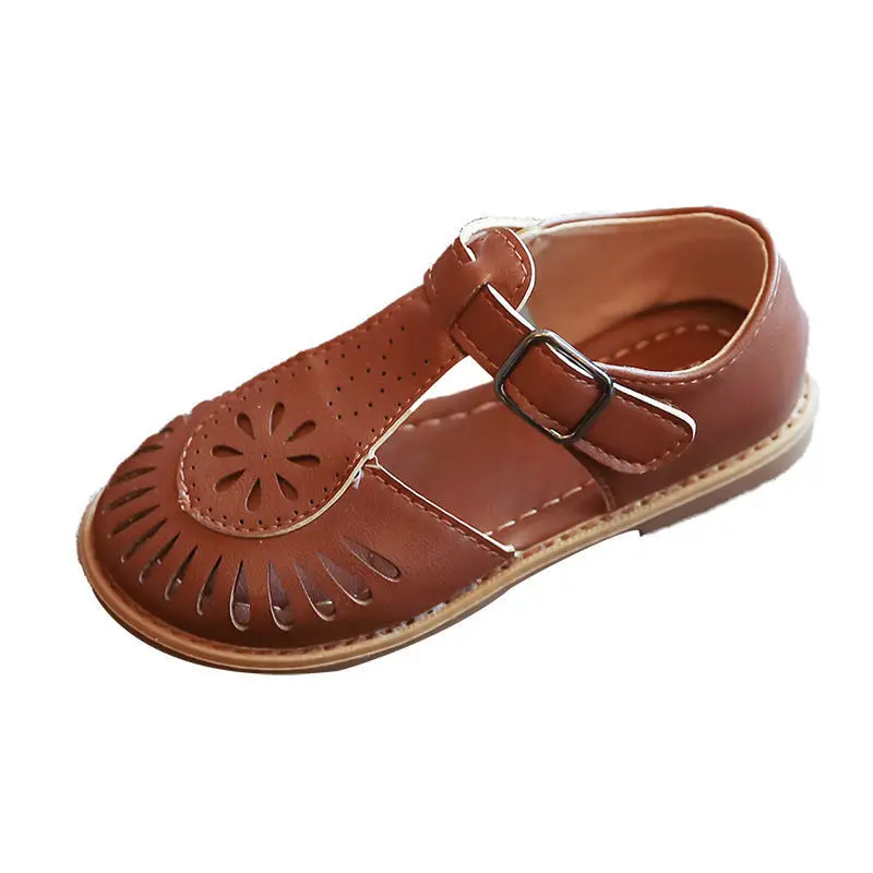 

Girls Sandals PU Closed Toe 2021 New Children's Shoes Toddler Summer Shoes Baby Shoes Kids Outdoor Sandals Princess Shoes