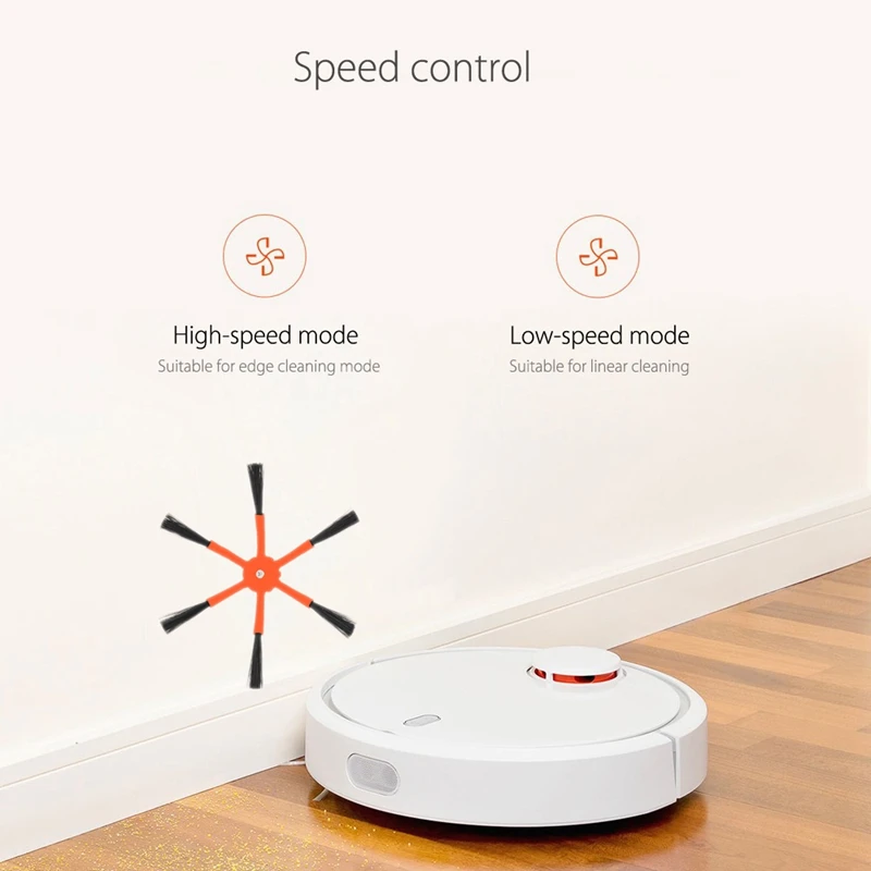 4 шт. в партии 6-Arm боковая щетка фильтр подходит для спортивной камеры Xiao mi вакуум 2