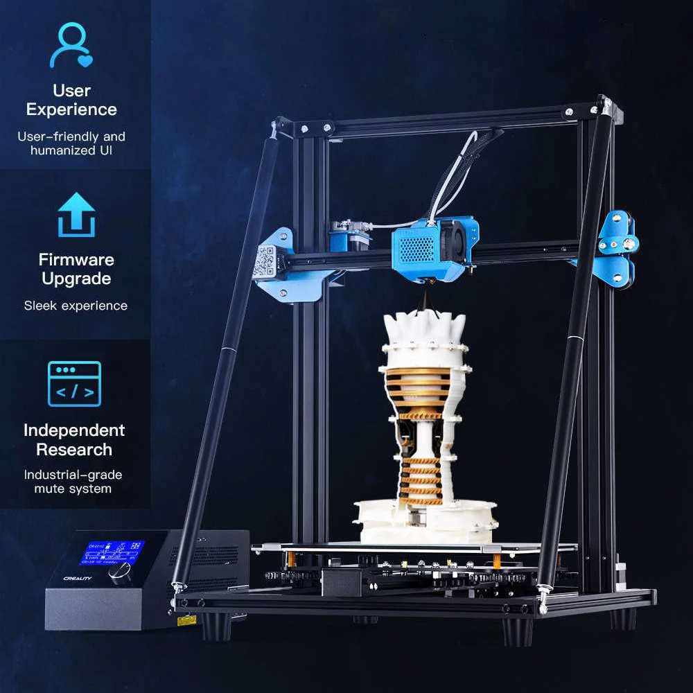 Комплект 3D-принтера Creality 3D CR-10 V2 V-образный профиль 300*300*400 мм бесшумная