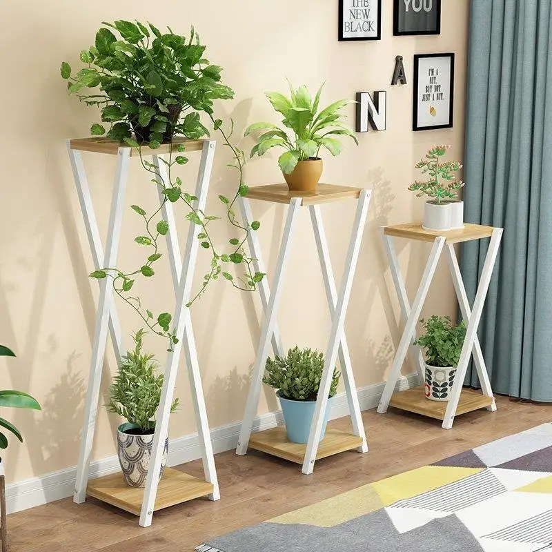 M8 Plant Stand Flower Shelf Standing Rack Decoration Balcony Outdoor Decor | Дом и сад