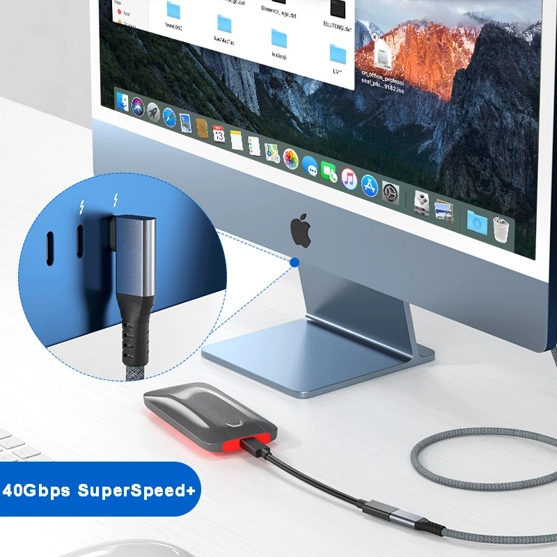 Кабель-удлинитель USB4 Gen 3 Type-C 100 Вт 5 А 8K 60 Гц 40 Гбит/с | Электроника