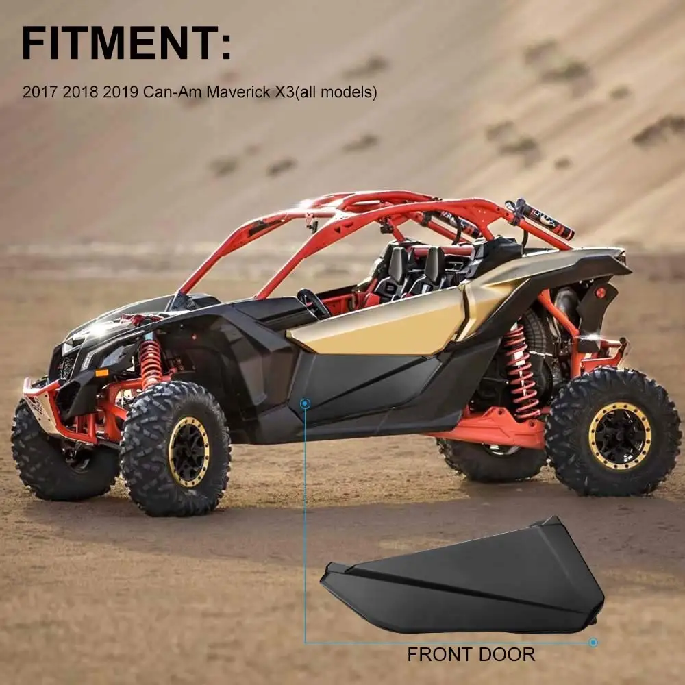 KEMIMOTO драйвер и пассажирские нижние дверные панели набор для Can Am Maverick X3 черный