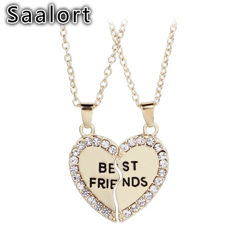 Комплект из двух предметов в форме сердца шить подвеска на цепочке с