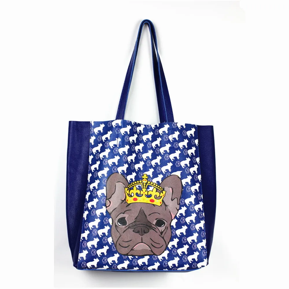 

Designer Women Handbag Big Tote Bag Blue Genuine Leather Handbags Large Capacity Tote Bags