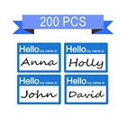 Именная бирка самоклеящаяся, 2x3 дюйма, бирка с надписью My Name Is Label для детей, сотрудников, сотрудников, встреч, вечеринок, этикетка для заметок, s, 200 шт.