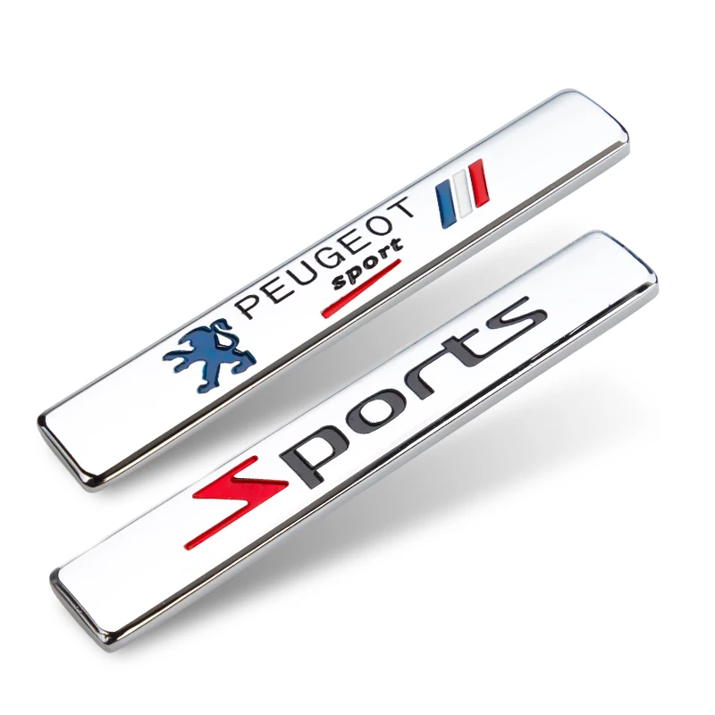 3D металлические наклейки для автомобиля Спорт украшение эмблема аксессуары Peugeot