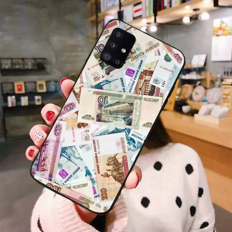 

money cash dollar Ruble Phone Case For Samsung S6 S7 edge S8 S9 S10 e plus A10 A50 A70 note8 J7 2017