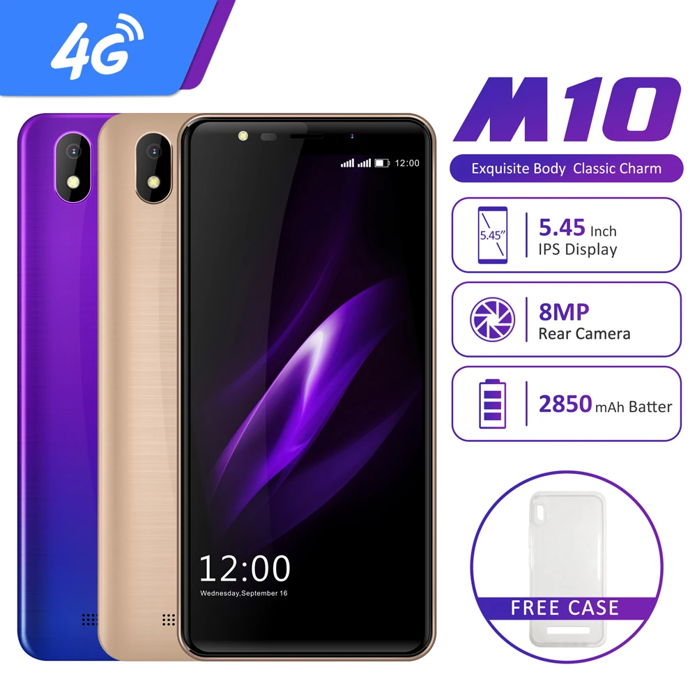 LEAGOO M10 Android GO 4G смартфон 5 45 &quot18:9 ips дисплей 16 Гб 2850 мАч камера 8 МП мобильный