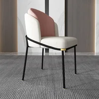 Modern minimalist backrest upholstered chair small household chair hotel dining chair dining room furniture