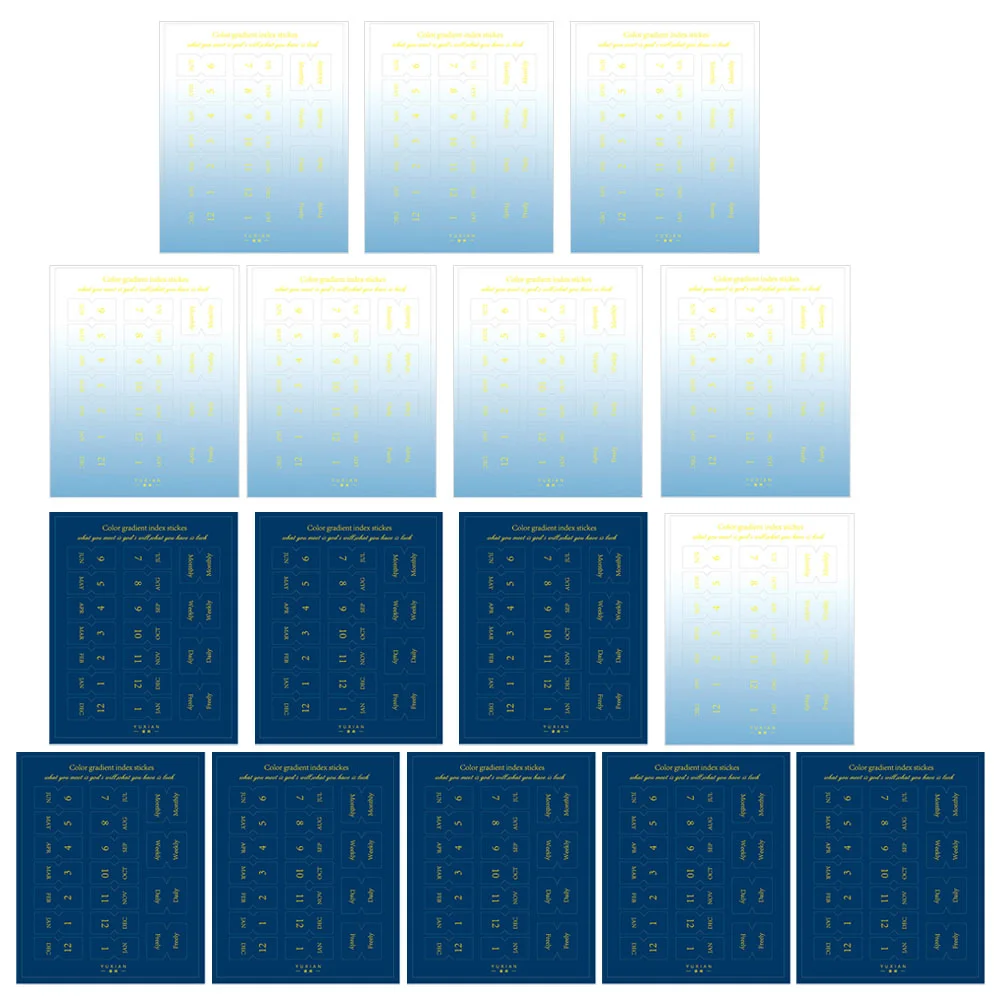 

20 Sheets Sticker Note Labels Reminder Sticker Classification Stickers