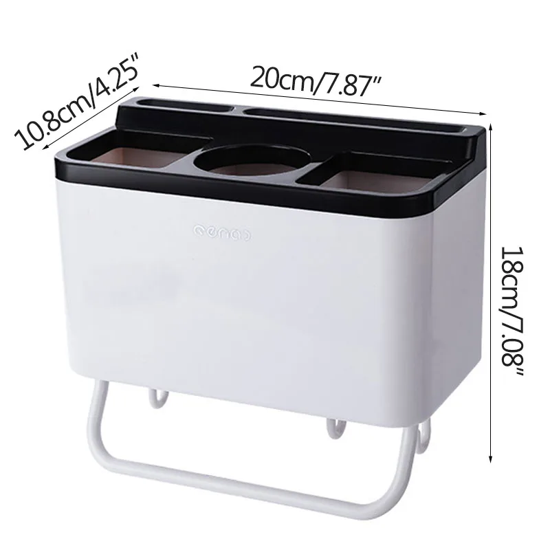 

Chopsticks Cage Kitchen Rag Rack Knife Holder With Hook Multifunctional Wall-Mounted Hollow Drain Storage Rack Organization