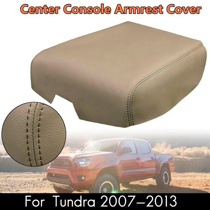 

Car Center Console Armrest Leather Synthetic Cover for Toyota- 2007-2013 Beige