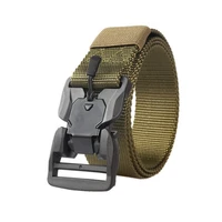 multi functional mens belt new magnetic buckle military tactical belt allergy resistant casual nylon belt