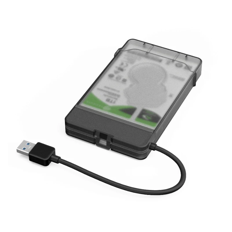 Прозрачный корпус 2 5 дюйма для HDD SSD чехол SATA к USB 3 0 внешний жесткий диск адаптер