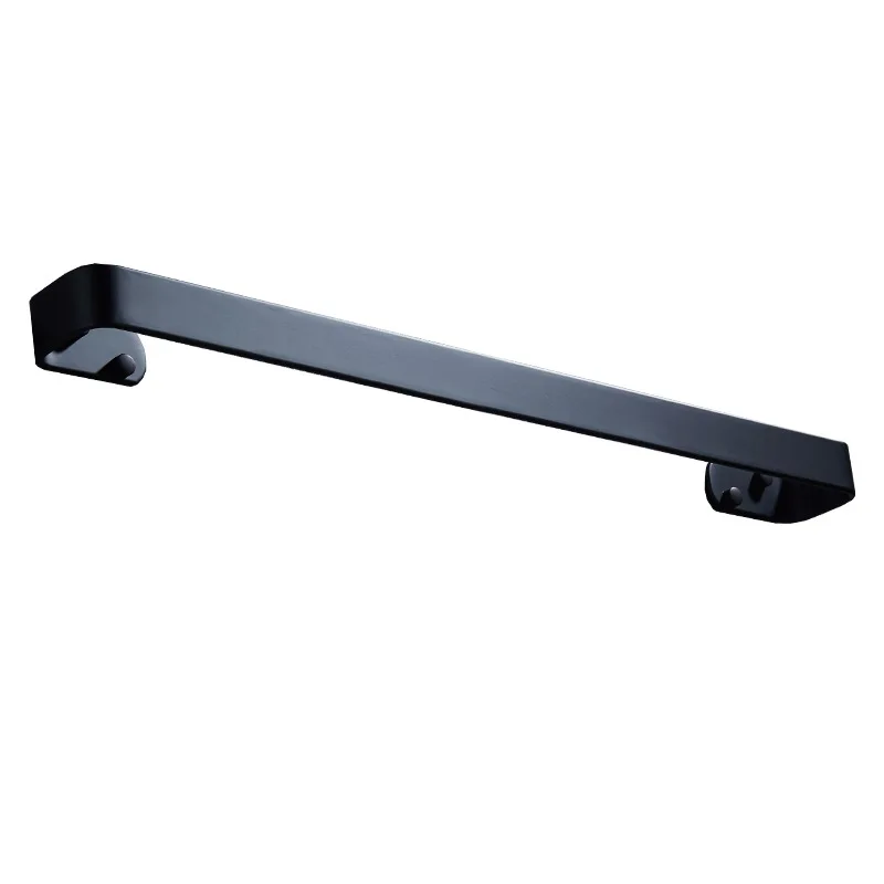 

Towel Bar Black Space Aluminum Wall Mounted Single Washroom Towel Rack Hanging Holder Accessories Bathroom Towel Holder ZM225
